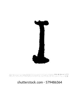 Alphabet & number / handwriting - vector