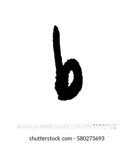 Alphabet & number / handwriting - vector