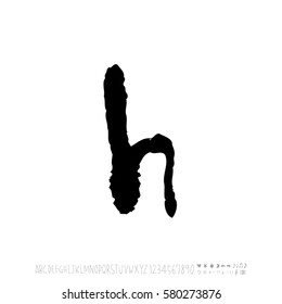 Alphabet & number / handwriting - vector