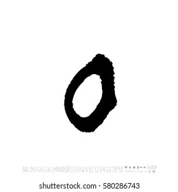 Alphabet & number / handwriting - vector