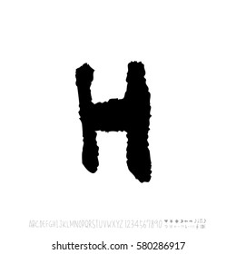 Alphabet & number / handwriting - vector