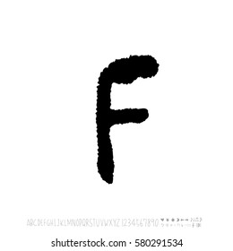 Alphabet & number / handwriting - vector