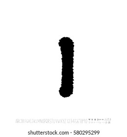 Alphabet & number / handwriting - vector