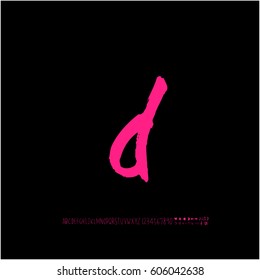 Alphabet & number / handwriting - vector