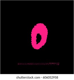 Alphabet & number / handwriting - vector
