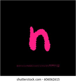 Alphabet & number / handwriting - vector