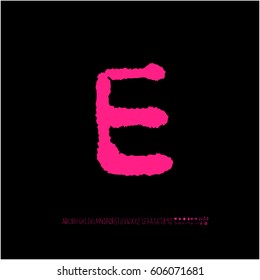 Alphabet & number / handwriting - vector