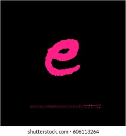 Alphabet & number / handwriting - vector