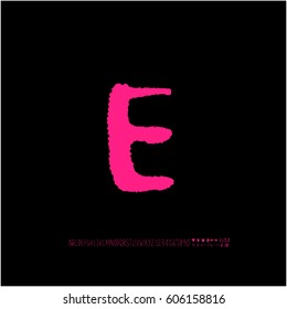 Alphabet & number / handwriting - vector