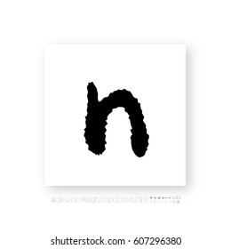 Alphabet & number / handwriting - vector