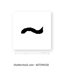 Alphabet & number / handwriting - vector