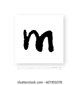 Alphabet & number / handwriting - vector