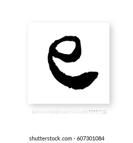 Alphabet & number / handwriting - vector