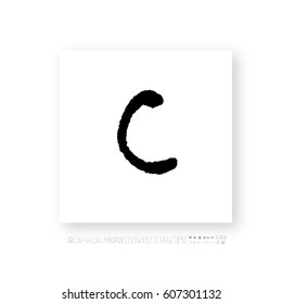 Alphabet & number / handwriting - vector