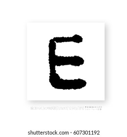 Alphabet & number / handwriting - vector