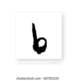 Alphabet & number / handwriting - vector
