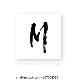 Alphabet & number / handwriting - vector