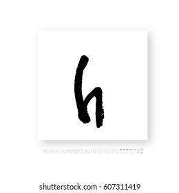 Alphabet & number / handwriting - vector