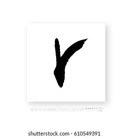 Alphabet & number / handwriting - vector