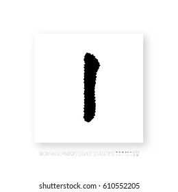 Alphabet & number / handwriting - vector