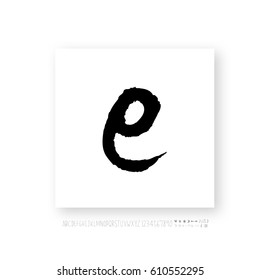 Alphabet & number / handwriting - vector