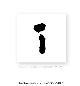 Alphabet & number / handwriting - vector