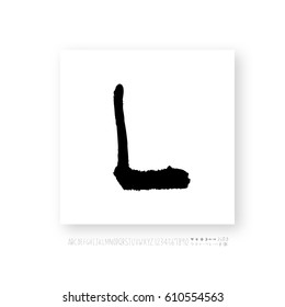 Alphabet & number / handwriting - vector
