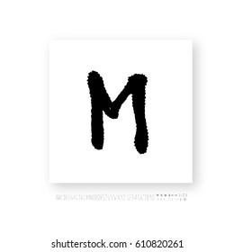 Alphabet & number / handwriting - vector