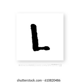 Alphabet & number / handwriting - vector