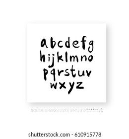 Alphabet & number / handwriting - vector