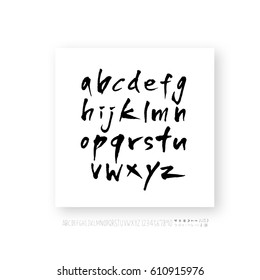 Alphabet & number / handwriting - vector