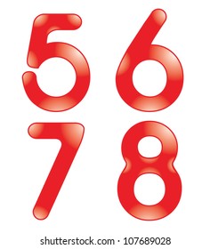 alphabet number love vector
