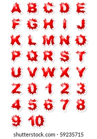 Alphabet and numbers