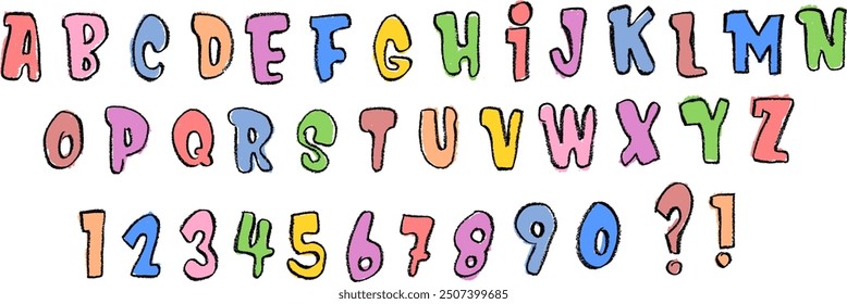 	
Alphabet and Numbers Colorful Crayon Chalk Drawing Set