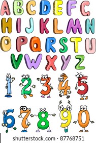 The alphabet and numbers for your design