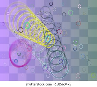 Alphabet O art texture