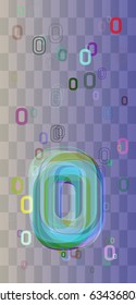 Alphabet O template icon