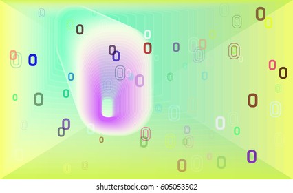 Alphabet O texture vector