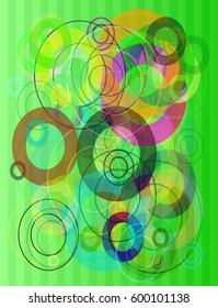 Alphabet O vector pattern