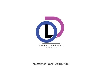Alphabet OD DO Initial Letter Monogram Icon Logo vector illustration abstract  web character logotype 
initials icon badge business