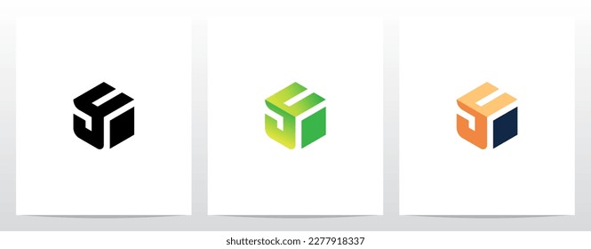 Alphabet On Block Cube Letter Logo Design Y