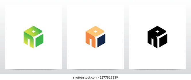 Alphabet On Block Cube Letter Logo Design R