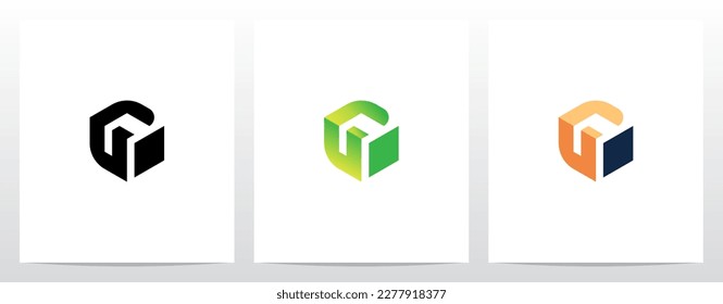 Alphabet On Block Cube Letter Logo Design G