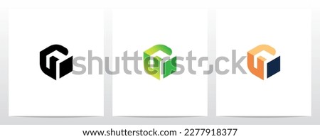 Alphabet On Block Cube Letter Logo Design G