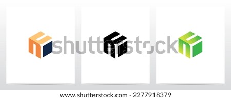Alphabet On Block Cube Letter Logo Design K