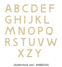  alphabet on white background