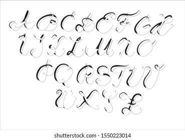 alphabet order grammar font school