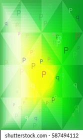 Alphabet P background idea