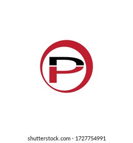 Alfabeto P Nuevo vector de logotipo