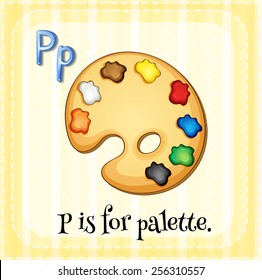 Alphabet P es para paleta